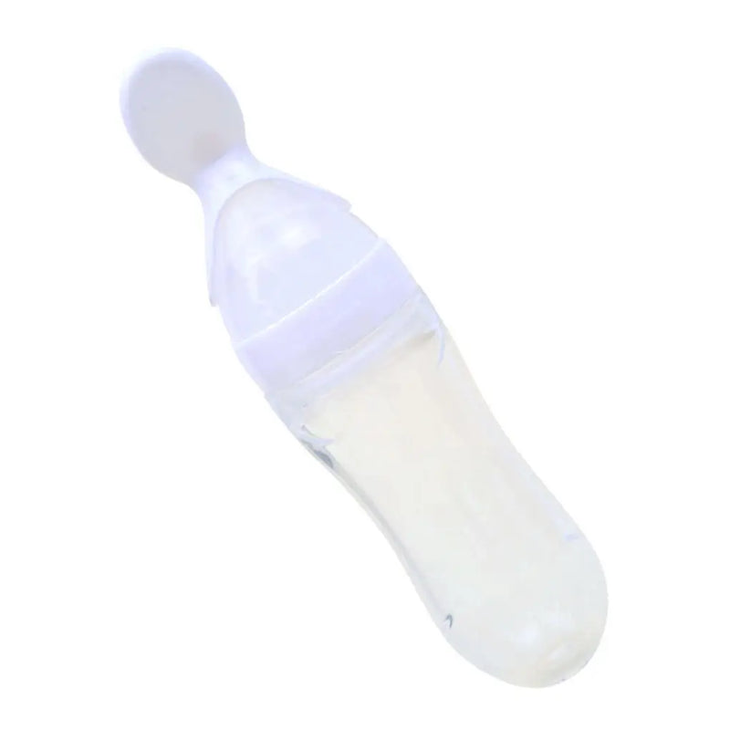 Baby Squeeze Bottle com colher, dispensador de alimentação de cereais de arroz infantil, suprimentos para bebês, 2 em 1