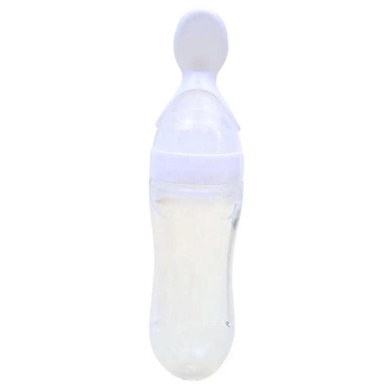 Baby Squeeze Bottle com colher, dispensador de alimentação de cereais de arroz infantil, suprimentos para bebês, 2 em 1